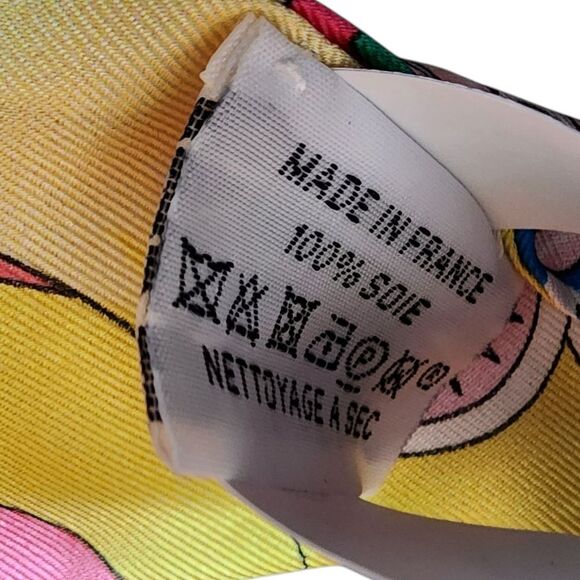 Hermes Twilly Silk Scarf Danse Des Amazones Multicolor Print New France Luxury - Picture 10 of 14